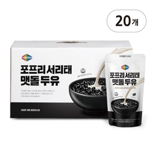 [출시 기념 특가] 포프리 찐~한 서리태맷돌두유, 180ml, 20개