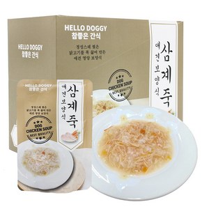 참좋은간식 애견보양식 삼계죽, 삼계맛, 80g, 10개