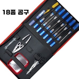 당일배송 알씨카 RC Tools etc 18pcs c 공구셋트, 레드, 1개