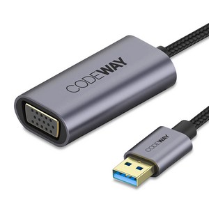 코드웨이 USB 3.0 to VGA 컨버터, USB 3.0 to VGA RGB 변환 컨버터