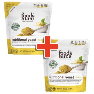 Foods Alive Nutitional Yeast Flakes 뉴트리셔널 이스트 플레이크 170g 2개/해외직구 미국정품, 2개