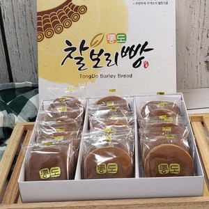 통도 찰보리빵 100% 국내산 보리로 만든 팥앙금 보리빵 식사대용, 30개, 30g