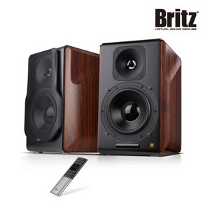 브리츠 BR-3000 Pro 2채널 프리미엄 Hi-Fi 북쉘프 블루투스 스피커 홈시어터