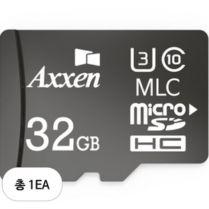 액센 마이크로 SD 메모리카드 MLC U3 Class10, 32GB, 1개