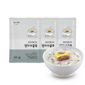 [TG012] 로뎀푸드 서울마님죽 양지사골죽 500g 3팩 SET, 3개