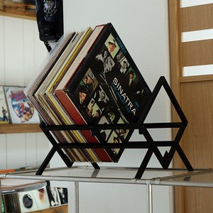 STAND LP 수납장 보관함 랙 LP판 장식장 매거진랙 블랙