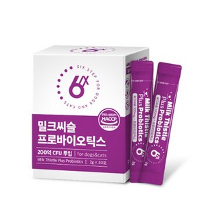 강아지 고양이 간건강 식스스텝 밀크씨슬 프로바이오틱스 30포, 간+장건강, 1개