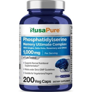 NusaPue 누사퓨어 포스파티딜세린 메모리 얼티밋 컴플렉스 1000mg, 2개, 200정