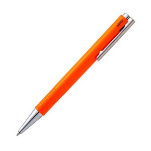 LAMY 로고 볼펜 스틸 포인트 204M, 오렌지, 1개