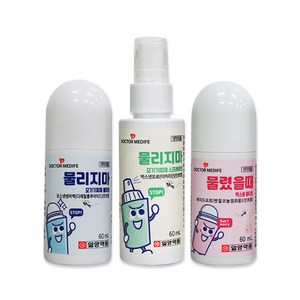 일양약품 뿌리는 바르는 모기기피제 모기 벌레 퇴치 물렸을때 60ml 1석2조, Dm_물리지마(스프레이)_2개세트, 1개