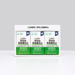 유니비이 맛있는 프로폴리스 분말 (30포 1개월분), 75g, 3개