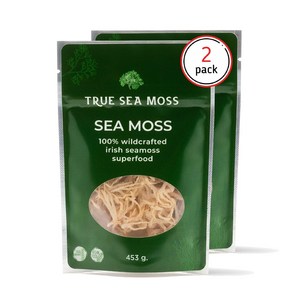 Trueseamoss 유기농 바다 이끼 박재범 건강 스무디 재료 453g, 2개