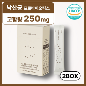 티코드 이너피스 낙산균 K 유산균 프로바이오틱스 GLP-1, 2박스, 15회분