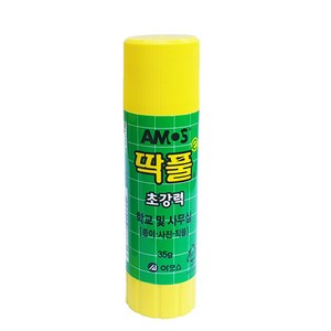 아모스 투명 딱풀e 35g x 1개(낱개) 고체풀 접착제