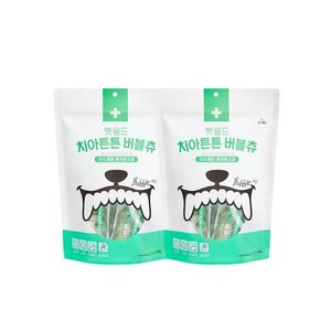 펫쉴드 치아튼튼 버블츄, 치석제거, 150g, 2팩