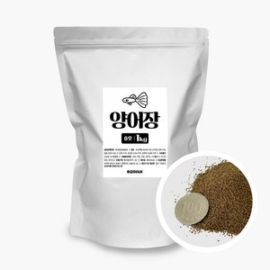 [비지떡] 비지떡 양어장 0호 1kg 3500ml 열대어 구피 네온 카라신 소형 열대어 먹이 사료 성장촉진, 1개, 3.5L