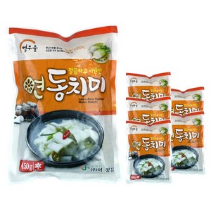 자연미가 열우물 연근 동치미 2.7kg(450gx6팩), 450g, 6개