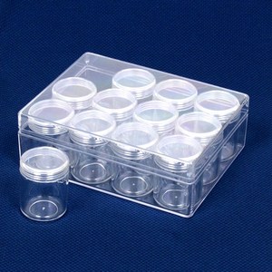 조이 원형비즈케이스 원형투명케이스-12p(대)