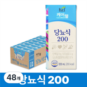 케어웰 당뇨식 200, 200ml, 48개