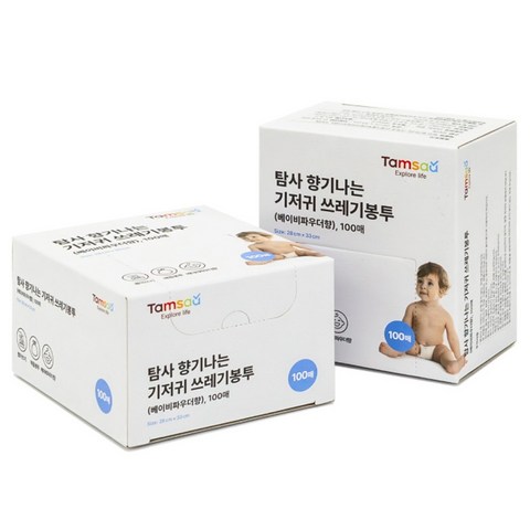탐사 향기나는 기저귀 쓰레기봉투 100p