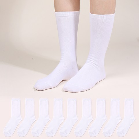 두발로 여성용 프리미엄 장목 양말 10켤레