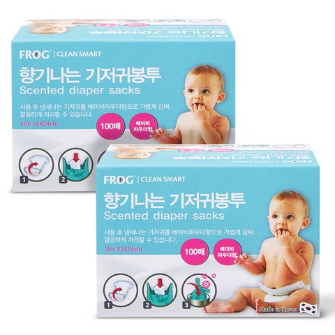 프로그 향기나는 기저귀봉투 100p