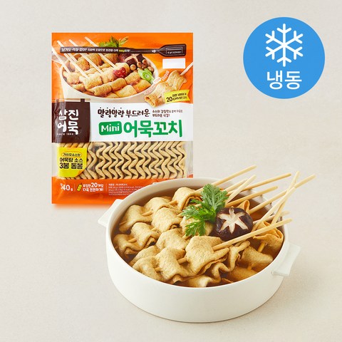 삼진어묵 미니 어묵꼬치 24g x 20개 + 가쓰오소스 20g x 3개