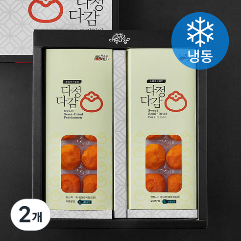 [로켓프레시] 다정다감 청도반건시 20입 + 쇼핑백 (냉동), 2개, 800g