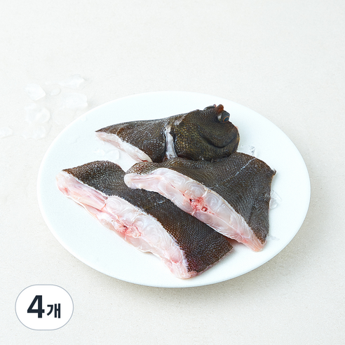 [로켓프레시] 노량진수산시장 중도매인 90번 생물 손질 도다리 (냉장), 4개, 250g