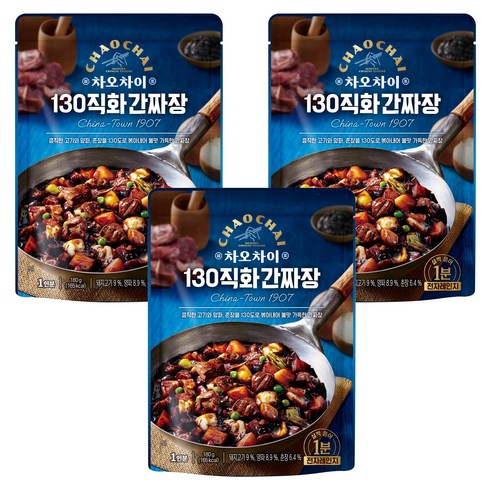 차오차이 130 직화 간짜장, 180g 3개를 5,580원에 고르는 기준 1