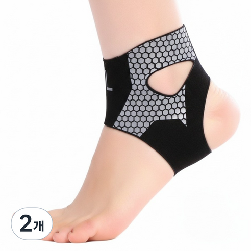 림온 경량 스포츠 발목 보호대 압박 슬리브, 블랙