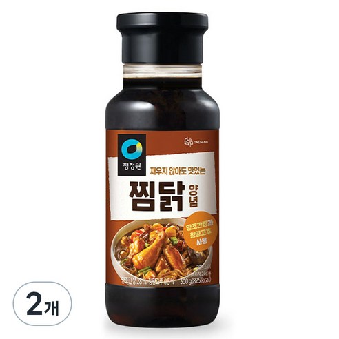 청정원 찜닭 양념 소스, 500g, 2개