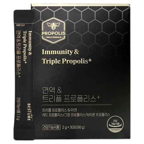 베스처 면역 & 트리플 프로폴리스 플러스 30p, 60g, 1개