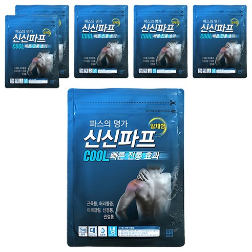 신신파스 신신파프 쿨, 5개입, 6개