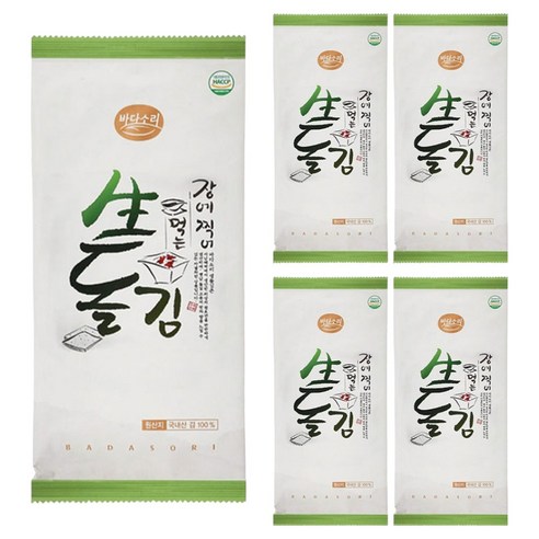 바다소리 장에찍어먹는 생돌김 반절