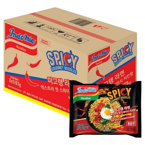 인도미 미고랭 라면 엑스트라 핫 스파이시 치킨향 83g