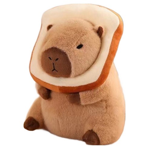 카피바라 봉제인형, 25cm, 식빵, 1개