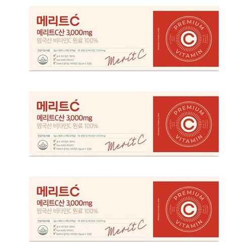 메리트씨 3000mg 비타민, 270g, 3개
