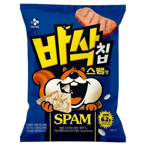 CJ 바삭칩 스팸맛 고단백 쌀과자
