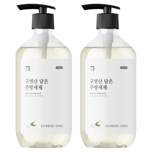 살림백서 구연산 담은 주방세제 알로에베라향, 1L, 2개