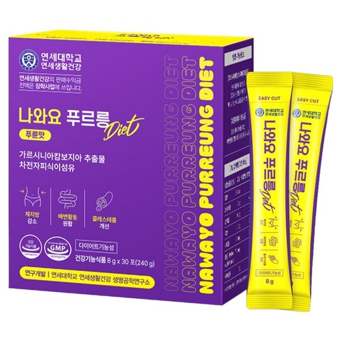 연세생활건강 나와요 푸르릉 다이어트 차전자피 식이섬유 30p, 240g, 1개