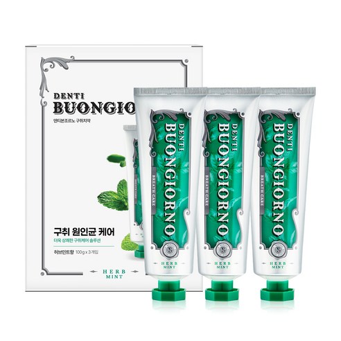 덴티본조르노 구취 치약, 100g, 3개