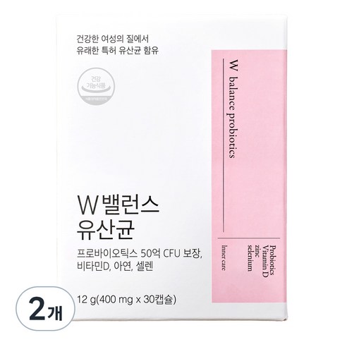 럭키클로버 여성용 W밸런스 유산균 질유산균 12g