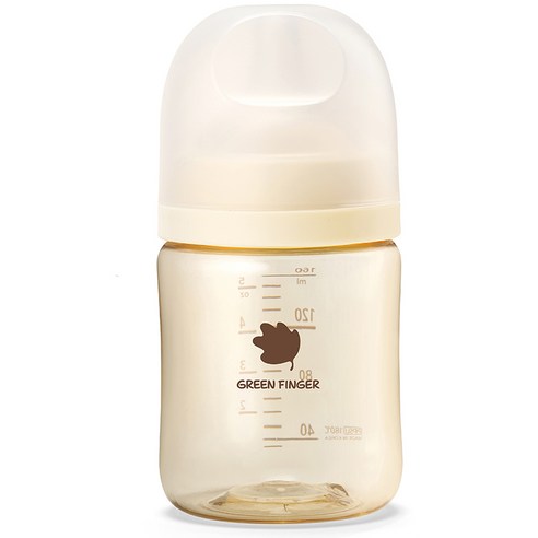 베베그로우 PPSU 젖병 + 젖꼭지 S 1~3개월, 오리지널크림, 160ml, 1개