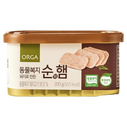 올가홀푸드 동물복지 돼지로 만든 순햄