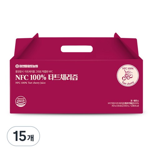 참앤들황토농원 NFC착즙 타트체리주스