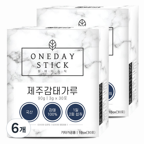 굿허브 원데이스틱 제주 감태 분말 가루 스틱 30p, 6개, 90g