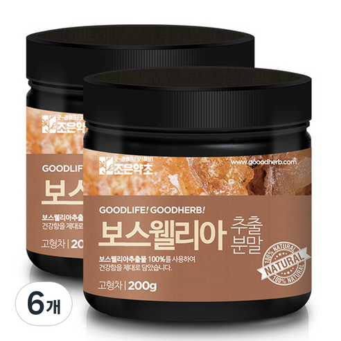 조은약초 프리미엄 보스웰리아 가루, 200g, 6개