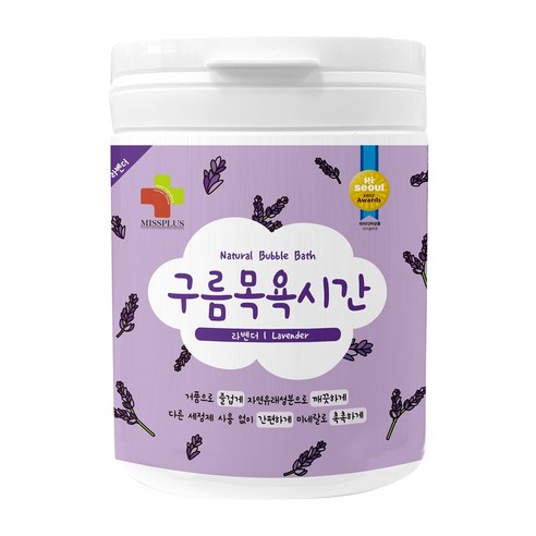 구름목욕시간 입욕파우더 대팩 라벤더, 500g, 1개