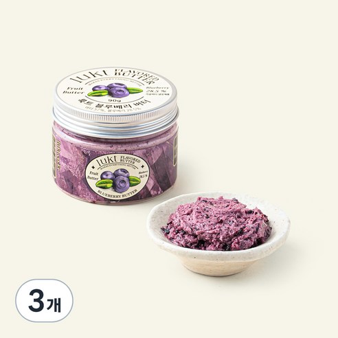 [로켓프레시] 룩트 블루베리 버터, 90g, 3개